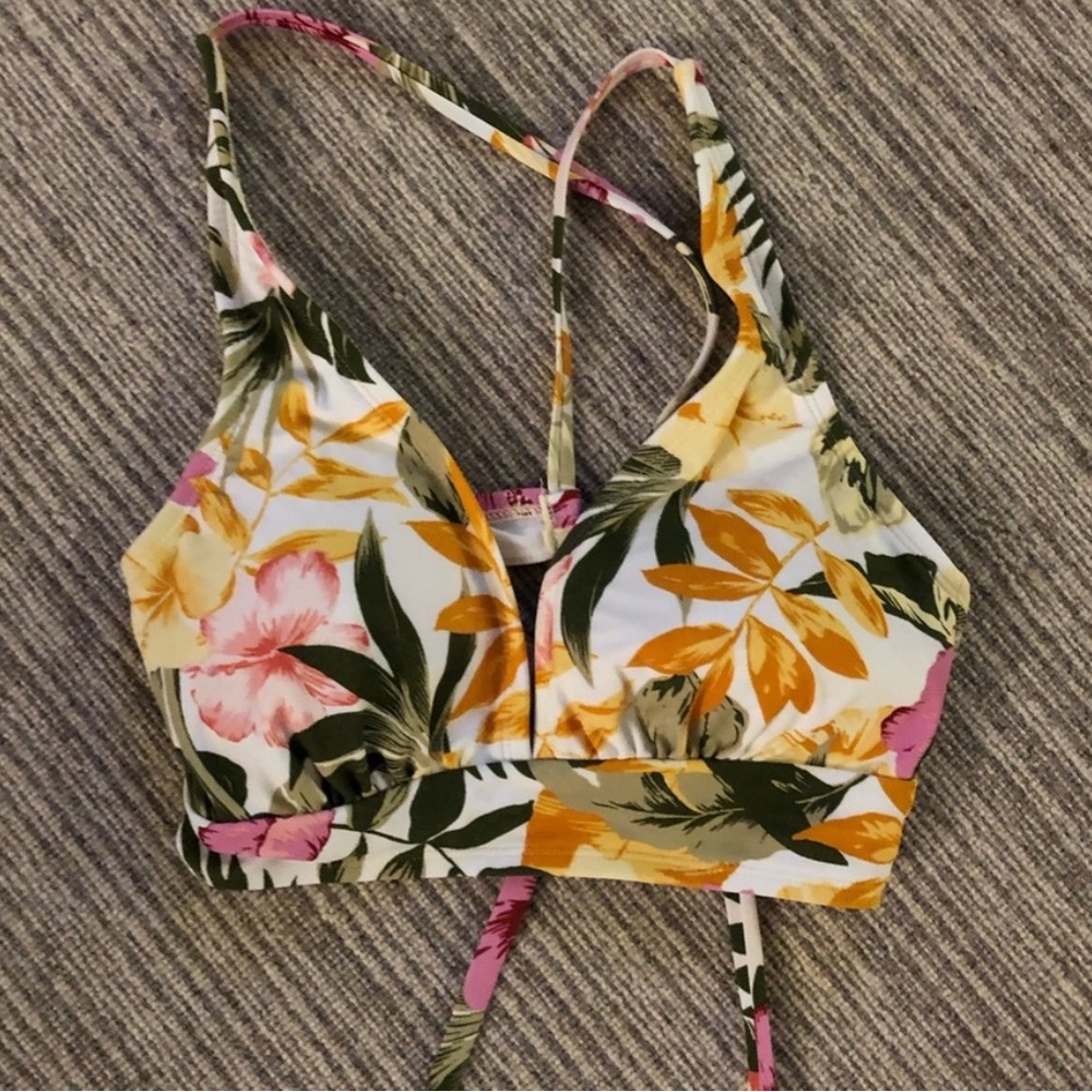 ISO Kona Sol Tropical Floral Bikini Top Medium